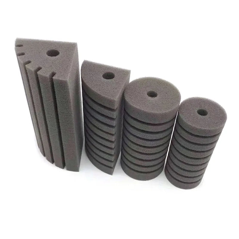 Aquarium Bio Sponge Filter Set (2-Pack, Air Pump Skimmer, Biochemical Filtration)