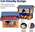 Cardboard Cat House with Scratcher (Izakaya Bar Style)