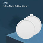 Round Aquarium Air Stone Disk (35–100mm, Oxygen Aerator, Pond & Hydroponics, 1–2 Pack)