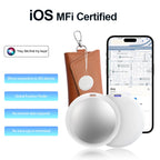 Mini Apple Find My Compatible Smart Tracker - Anti-Loss Locator for Pets, Dogs, Cats, Keys, Wallets, Luggage & Kids