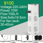 Aquarium Filter Pump Fish Tank Submersible Silent Air Oxygen Aerator Internal Water Pump Aquarium Air Pump Wave Maker 220v