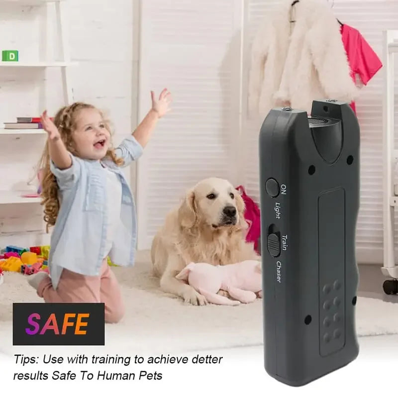 Portable 3-in-1 Ultrasonic Dog Deterrent
