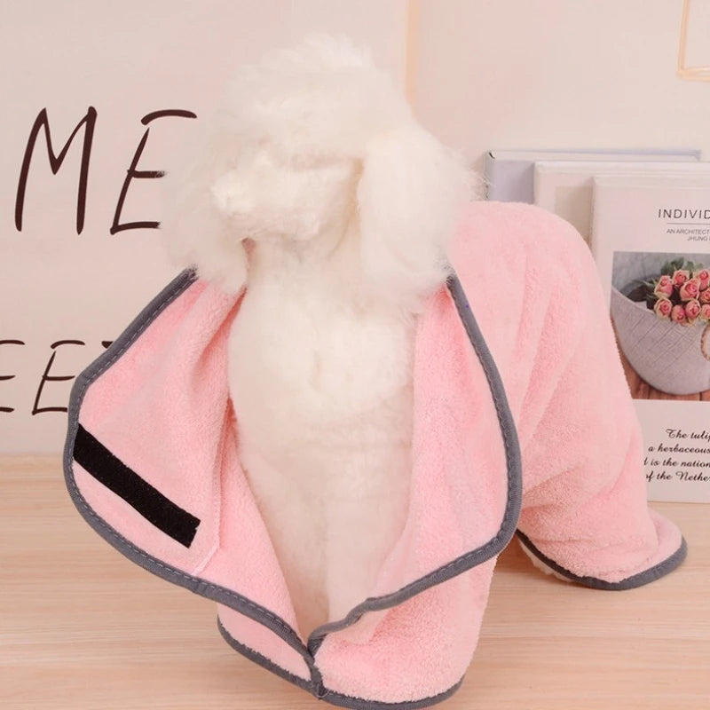 Pet supplies cat and dog bath towels quick-drying towels absorbent bathrobes for pet stores cat drying products dog supplies