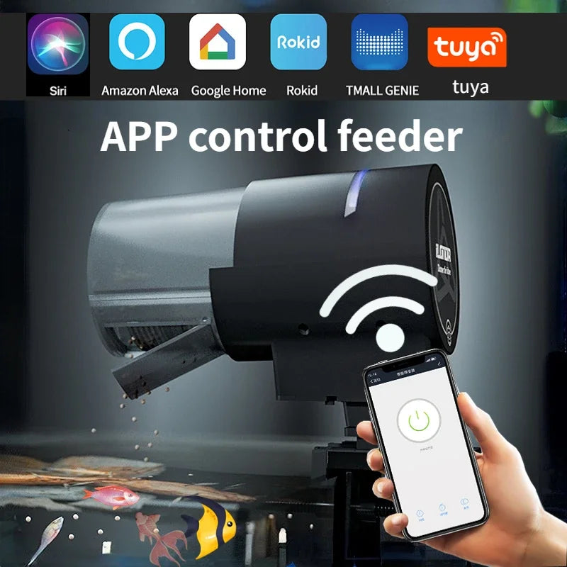 iLONDA Wi-Fi Smart Automatic Fish Feeder 2nd Gen (Long Range Remote, Timer, Countdown Feeding)