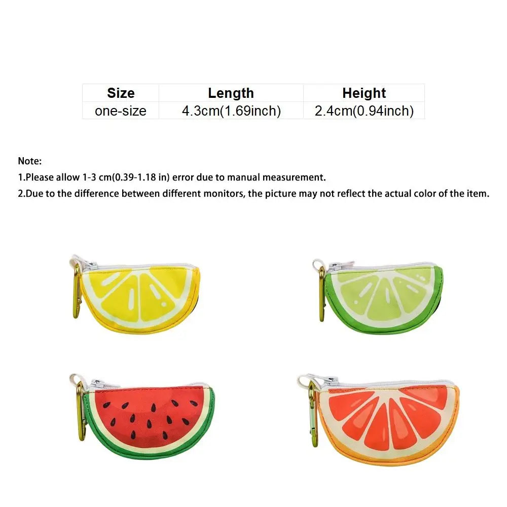 Watermelon Shape Pet Garbage Bag Dispenser Colorful with Hanging Ring Dog Poop Bag Case Portable Dog Garbage Bags Organizer Park