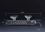 Glass CO2 Bubble Counter & Diffuser (Spiral Design, Aquarium Carbon Dioxide Recorder)