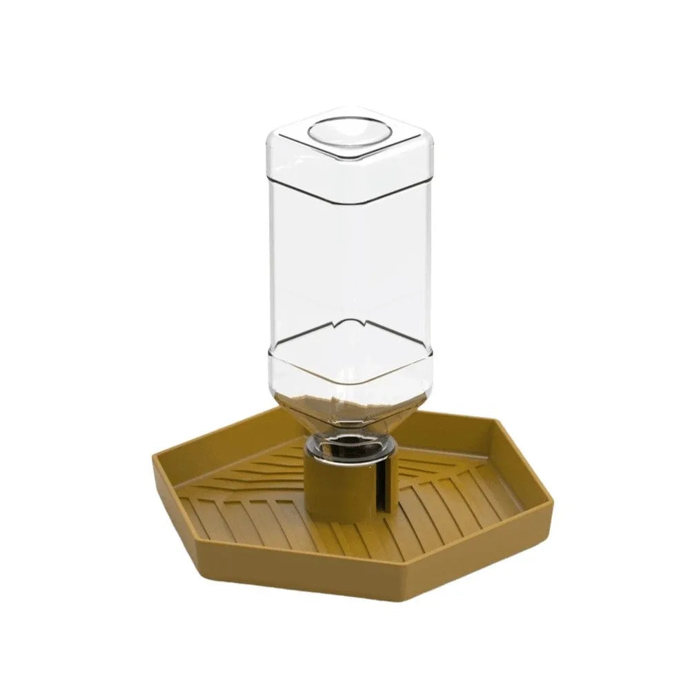 Turtle Food Bowl Anti-slip Reptiles Water Feeder Stable Plastic Automatic Water Dispenser Detachable Turtle Water Bowl Vivarium