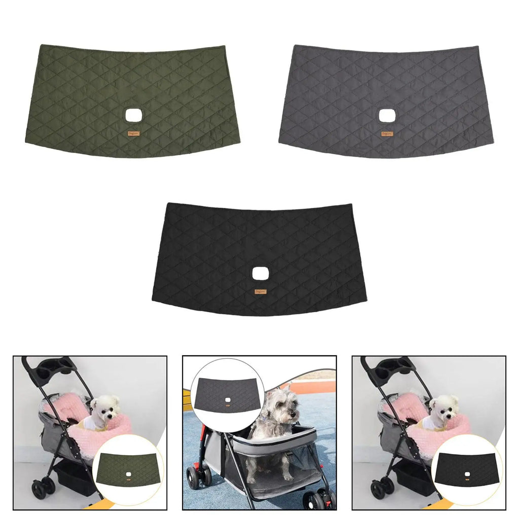 Comfortable Water Resistant Pet Strollers Edge Cover Soft Cotton Pad Dog Stroller Guard for Pet Travel Walking