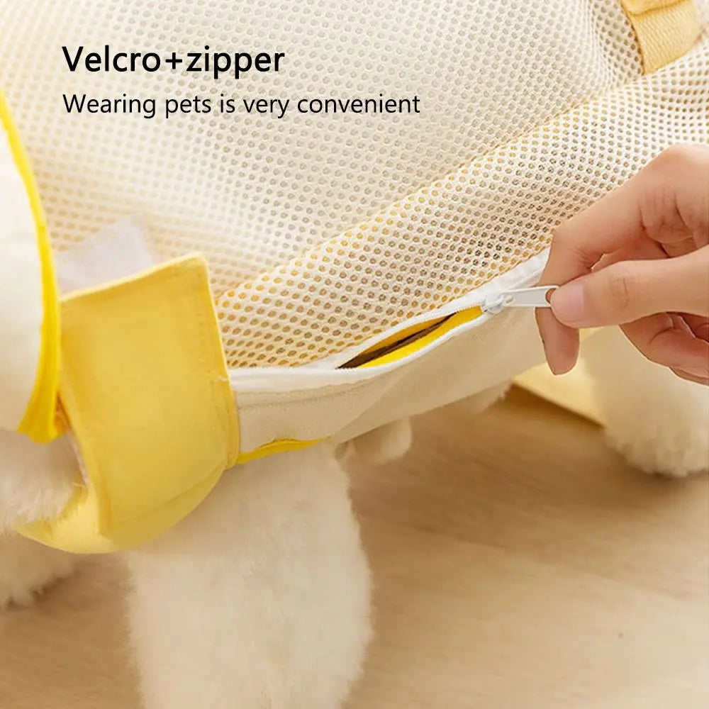 Portable Pet Chest Bag Four Feet Comfortable Dog Double Shoulder Bag Adjustable Shoulder Strap Breathable Pet Carrying Supplies