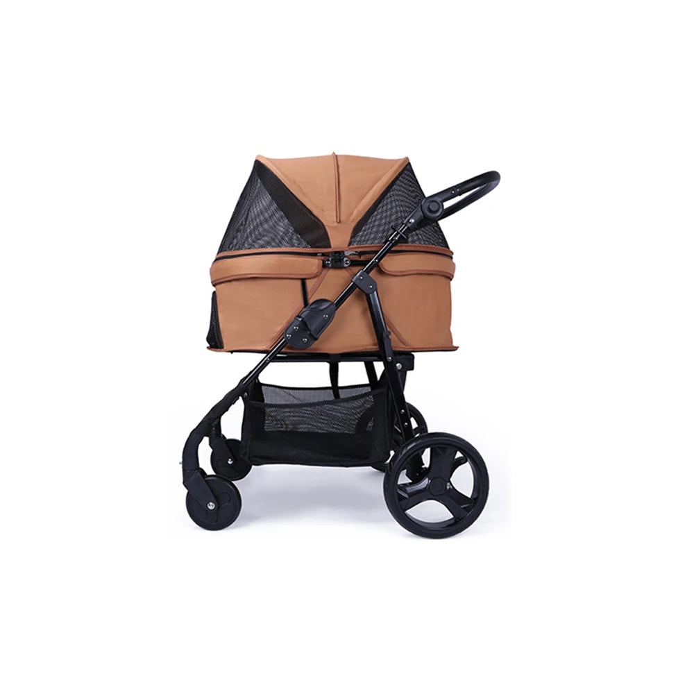 STLFPet Supplies Manufacturers Direct Sale Pet Stroller Dog Cat Cage Carrier Travel Pushchair Foldable 3 in 1 Seat