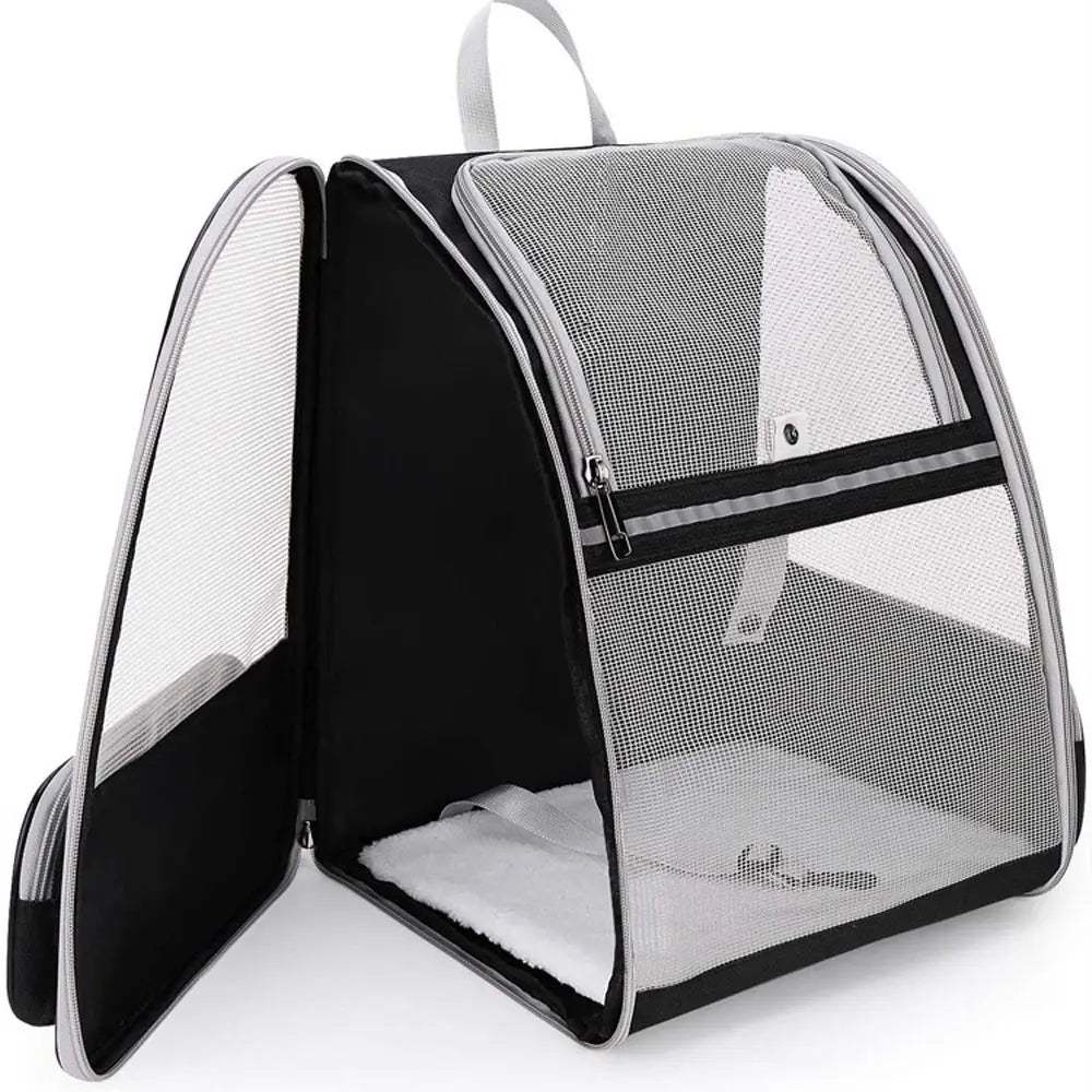 Portable Pet Carrier Backpack Foldable (Suede, Large Capacity, 5 Colors)