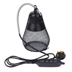 220V Pet Ceramic Heating Lamp Bulb Bird Heat Lamp Protective Cover Against Scalding No Light Emitting Heater for Reptile Poultry