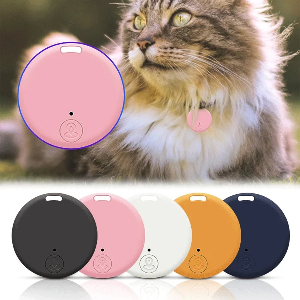 Round Bluetooth 5.0 GPS Anti-Loss Smart Tracker for Cats, Dogs, Kids, Bags & Wallets - Smart Finder Locator