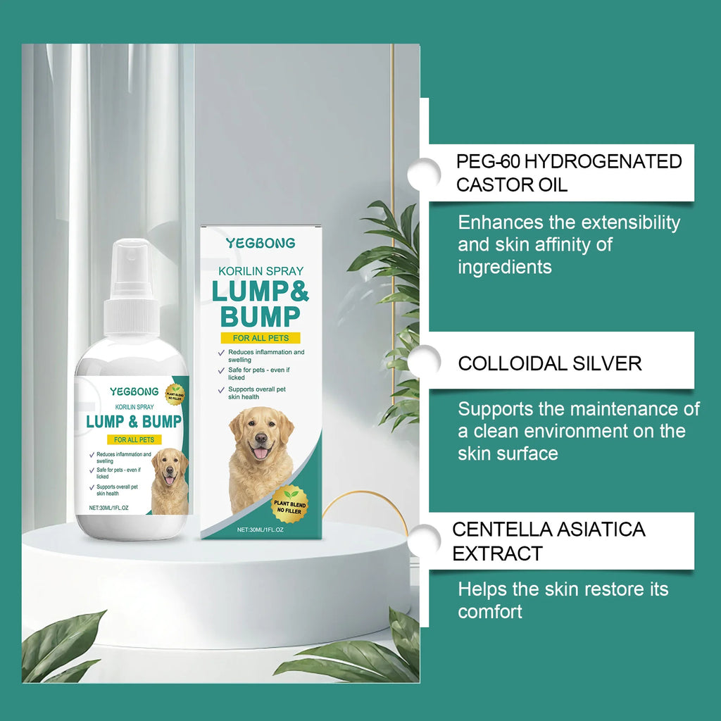 Pet Skin Repair Spray–Soothes Dryness, Sensitivity,Redness&Itching,Non-Irritating&Non-Sensitizing,Suitable for Puppies & Kittens