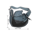 Breathable Mesh Pet Sling Carrier Large Capacity Adjustable Strap Single Shoulder Carrier Light Weight Soft Fabric