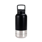 3 in 1 Stainless Steel Pet Water Bottle 32Oz Detachable Dog Drinking Bottle Large Capacity Multi-layered Pet Food Bottle Hiking