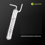 Glass CO2 Bubble Counter & Diffuser (Spiral Design, Aquarium Carbon Dioxide Recorder)