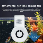 Mini USB Aquarium Cooling Fan (5V, 3W, Speed Regulation, Fish Tank Temperature Control)