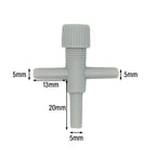 10/20pcs Aquarium Air Flow Control Valve Tap Fish Tank Air Water Flow Regulator Hose Connector Control Valve For 5mm Oxygen Tube