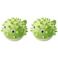 2-Pack Catnip Pufferfish Ball Cat Toys with Dust Cover — Boredom-Relief Teeth Grinding Toy for Kittens
