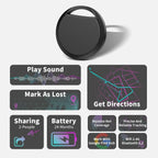 Mini Bluetooth GPS Smart Tracker for Google Find Hub - Android-Compatible Anti-Loss Locator for Pets, Keys & Wallets
