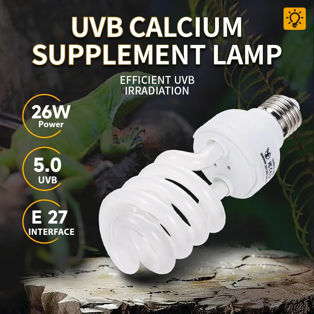26W Pet Box Lamp Calcium Supplement Lamp Climbing Pet Lamp E27 Interface For Brooding Boxes Chicken Coops Reptiles Amphibians