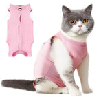Cat Post-Surgery Recovery Jumpsuit — Soft Anti-Licking Sterilization Suit for Kittens & Puppies