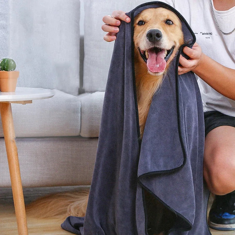 Microfiber Dogs Bath Towel Absorbent Towels Cats Fashion Bath Towel Nano Fiber Bath Towels Cats Quick Drying Towel Pet Supplies