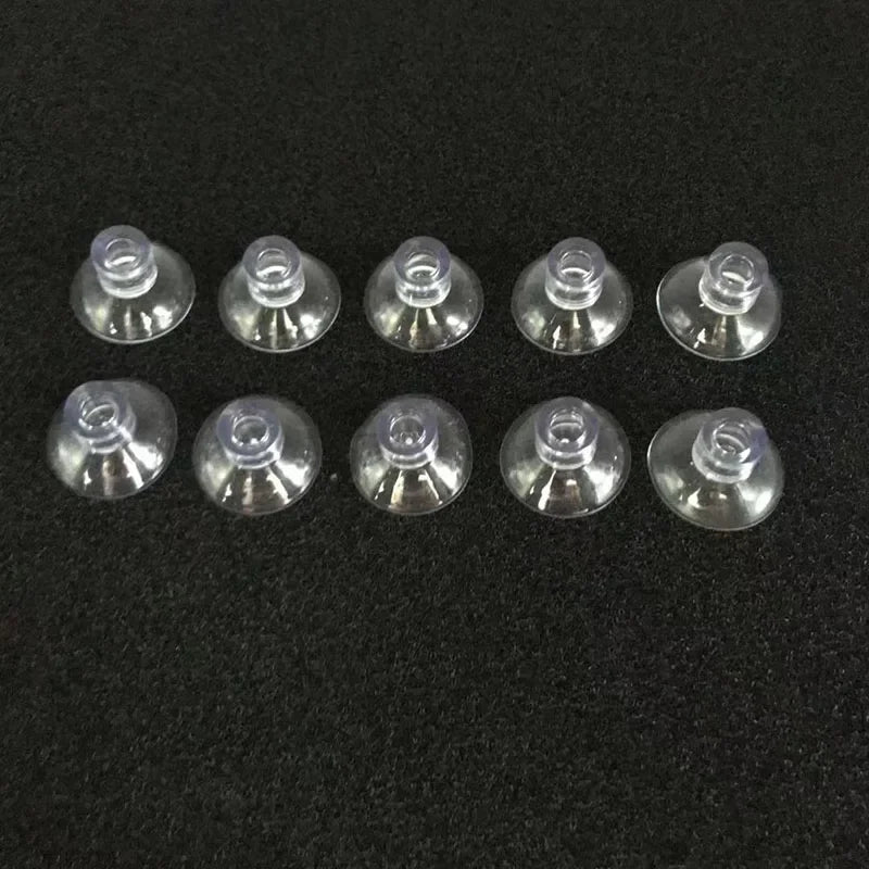 10Pcs Transparent Black Aquarium Suction Cup Air Tube Holder Sucker for Fish Tank Pump Oxygen Air Tube Fixing Clip Accessories