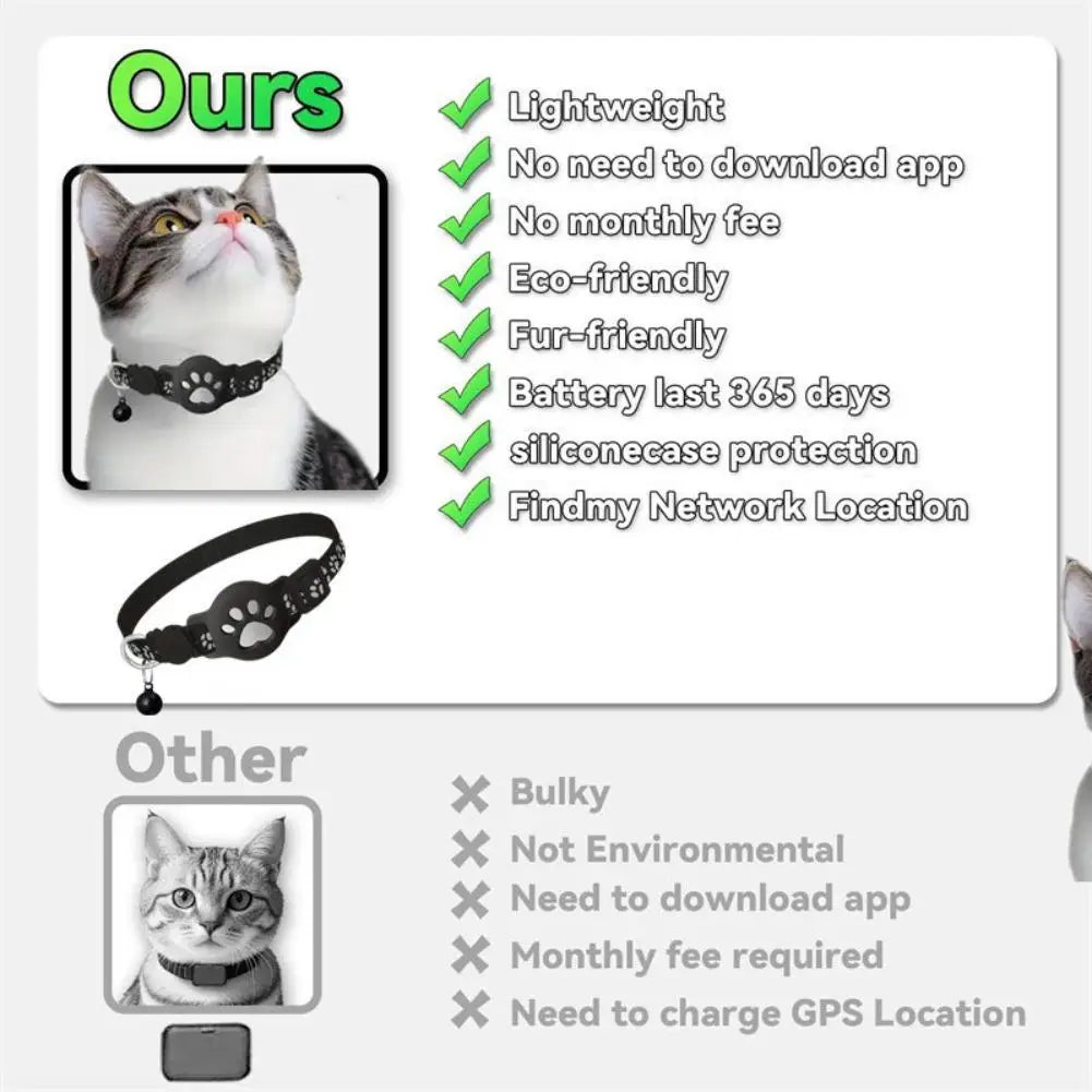 Waterproof Mini GPS Dog Tracker with Movement Alert Collar for Cats & Puppies - Global Locator