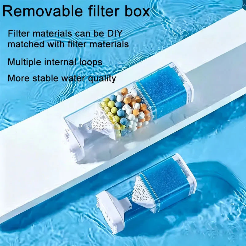 220V Submersible Aquarium Filter Pump (Anti-Backflow, Internal Aerator, Wave Maker)