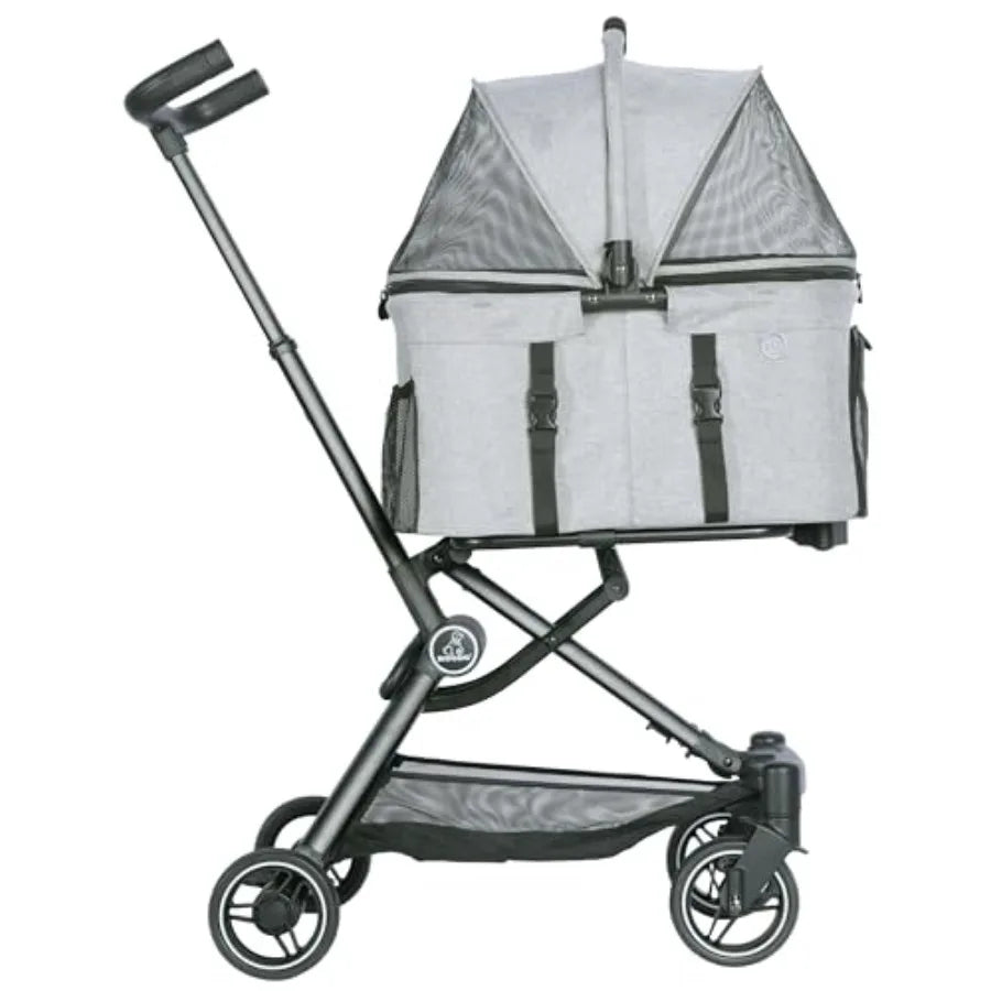 ROODO 2026 Upgraded Version 3 in 1 Dog Cat Stroller with Detachable Carrier Lightweight Folding Portable All Terrain Pet Travel