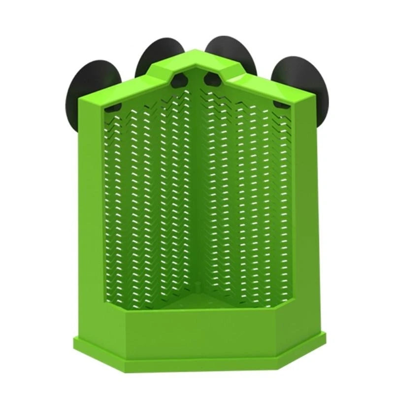 Reptiles Corner Feeder Feeding Dish Easy to Install Suction Cup Mounted Corner Feeder Box For Lizards And Amphibians Y5GB