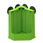 Reptiles Corner Feeder Feeding Dish Easy to Install Suction Cup Mounted Corner Feeder Box For Lizards And Amphibians Y5GB