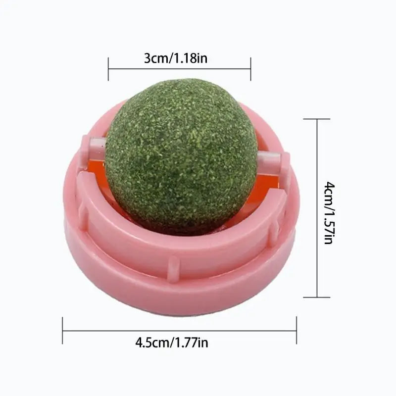 3-Pack Cat Mint Chew Balls — Interactive Teething Toy Set for Kittens & Adult Cats