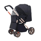 High Quality Foldable Pet Stroller Cart with Changeable Handle for Cat Travel Outgoing Pet Carriers & Travel Product