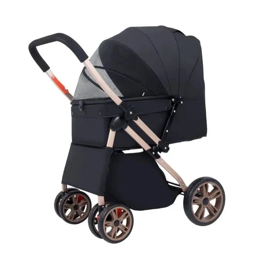 High Quality Foldable Pet Stroller Cart with Changeable Handle for Cat Travel Outgoing Pet Carriers & Travel Product