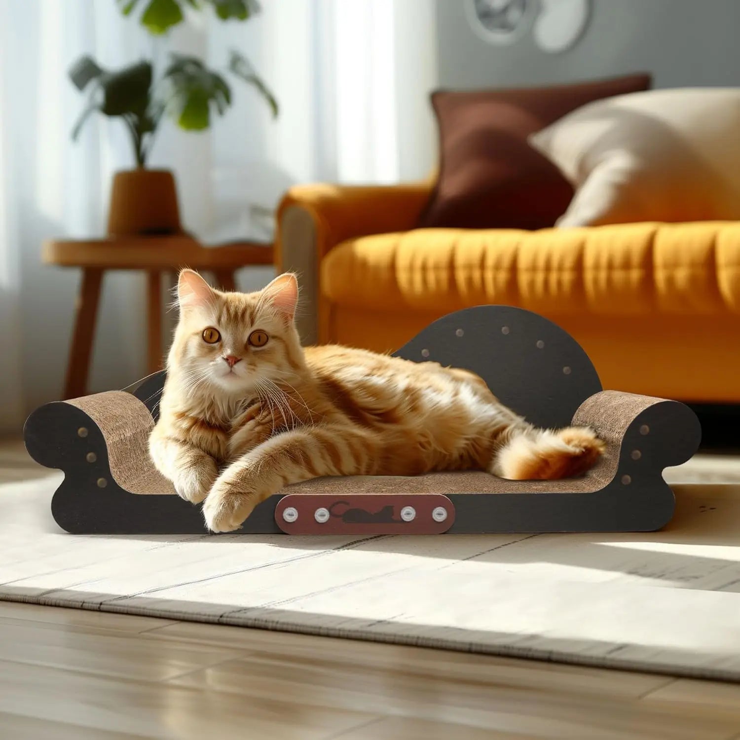 26in Cardboard Cat Scratching Board Lounge Pad
