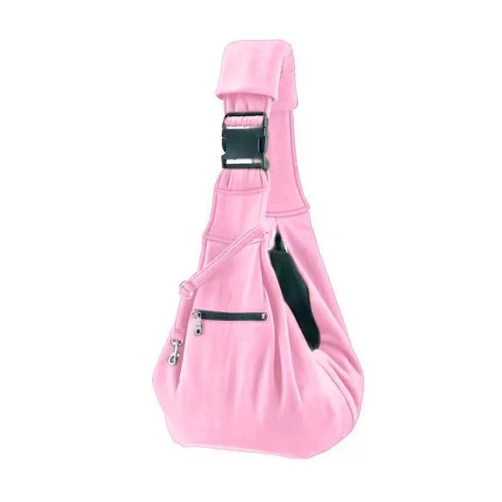 Double Sided Pet Carrier Bags Adjustable Strap Comfortable Pet Messenger Bag with Safety Harness Large Capacity Pet Shoulder Bag