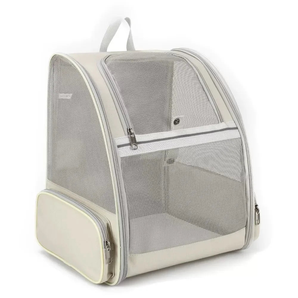 Portable Pet Carrier Backpack Foldable (Suede, Large Capacity, 5 Colors)