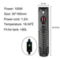 Aquarium Submersible Heater with Thermostat (50–500W, 220V EU Plug)