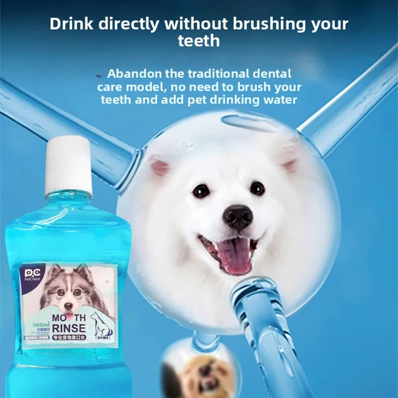 PETCLEAR Mouth Rinse Water Dogs and Cats Mouth Cleaning Liquid Stains Water Mouth Fresh Tools Tartar Removal Oral Deodorant