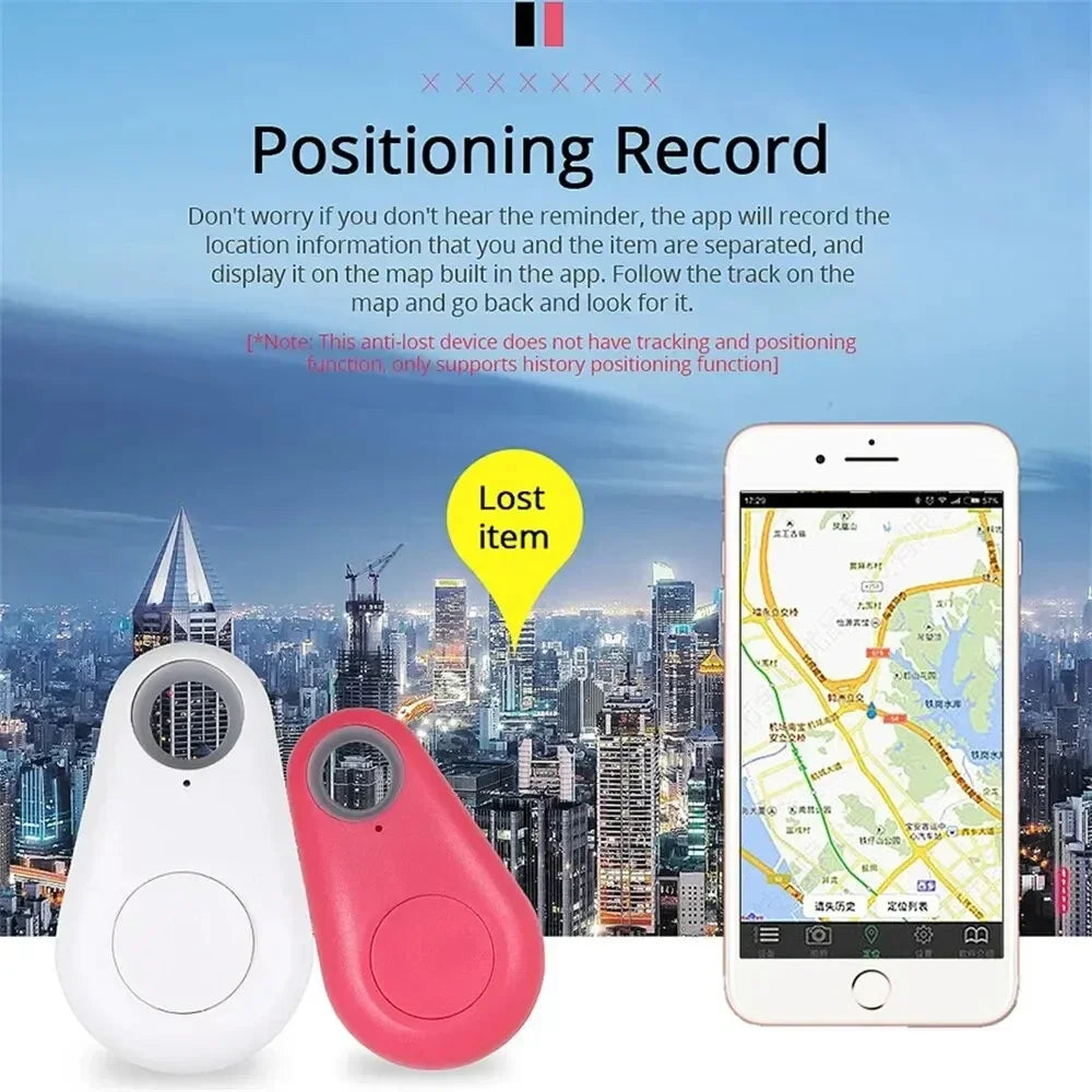 Multi-Use Bluetooth Smart Tag Keychain Tracker - Anti-Loss Alarm GPS Finder for Pets, Kids, Wallets & Keys