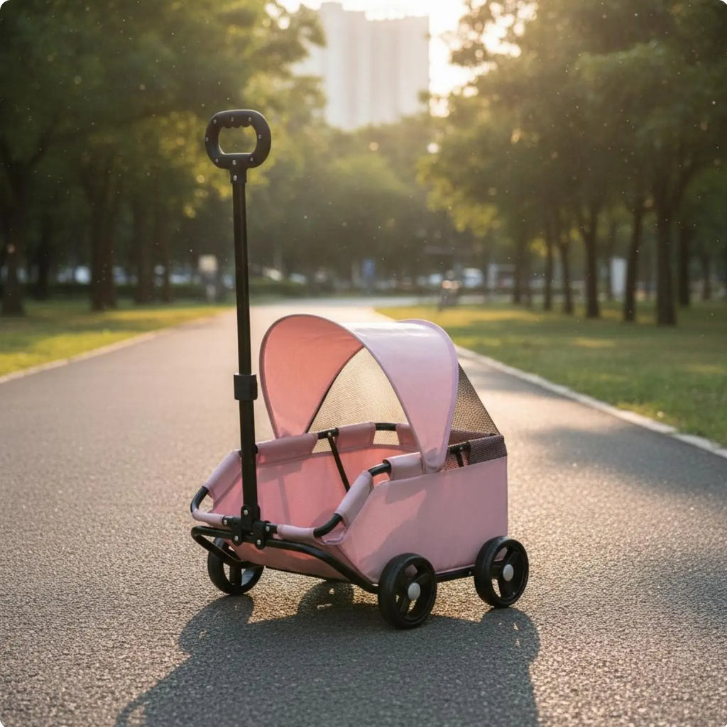 Small Pet Pet Carriage With Sun Sun Shade Lightweight Feline Pet Carriage Pet Outing Carriage Spacious Interior for Outdoor