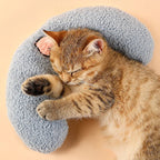 U-Shaped Pet Pillow Plush Sleep Aid for Cats & Dogs — Comfortable Winter Cervical Support Throw Pillow