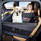 Car Pet Bed, Ventilated Design for Medium Large Dogs Cats, Backseat Dog Bed, Waterproof Car Seat Protector, Travel Pet Mat