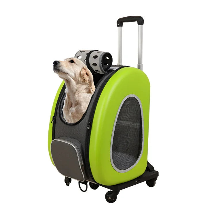 Pet Cart Multi purpose Breathable Cat Backpack Portable Small Dog Bag Foldable Multi purpose Pet Trolley