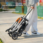 STLFLightweight Foldable 4-Wheel Pet Stroller for Medium and Large Dogs Teddy Babies and Small Pets Convenient Travel Cart