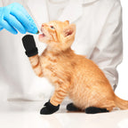 4-Piece Adjustable Cat Paw Protective Booties — Anti-Scratch Claw Caps for Feeding, Medicine & Grooming