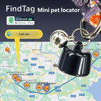 Mini Global Pet GPS Locator for Birds, Dogs & Cats - 3-Day Movement History View (iOS & Android)